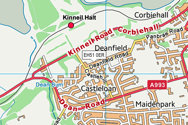 EH51 0ER map - OS VectorMap District (Ordnance Survey) EH51 0ER map - OS VectorMap District (Ordnance Survey)