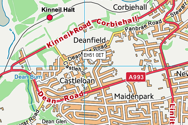 EH51 0ET map - OS VectorMap District (Ordnance Survey) EH51 0ET map - OS VectorMap District (Ordnance Survey)