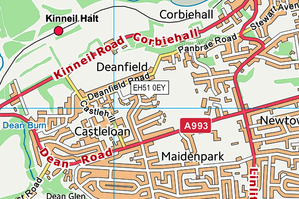 EH51 0EY map - OS VectorMap District (Ordnance Survey) EH51 0EY map - OS VectorMap District (Ordnance Survey)