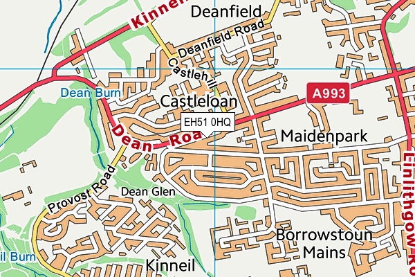 EH51 0HQ map - OS VectorMap District (Ordnance Survey) EH51 0HQ map - OS VectorMap District (Ordnance Survey)