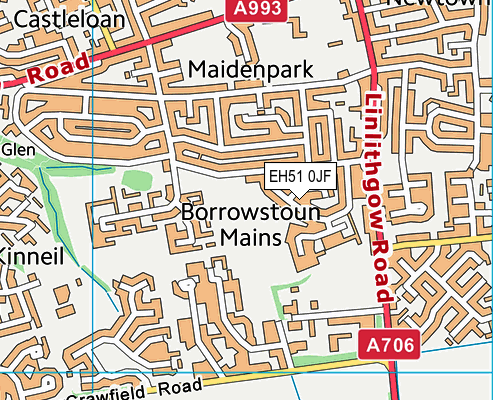 EH51 0JF map - OS VectorMap District (Ordnance Survey) EH51 0JF map - OS VectorMap District (Ordnance Survey)
