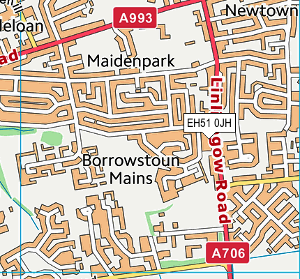 EH51 0JH map - OS VectorMap District (Ordnance Survey) EH51 0JH map - OS VectorMap District (Ordnance Survey)