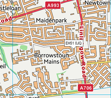 EH51 0JQ map - OS VectorMap District (Ordnance Survey) EH51 0JQ map - OS VectorMap District (Ordnance Survey)