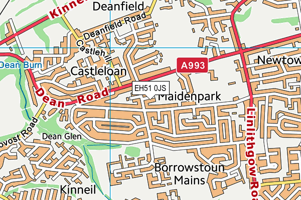 EH51 0JS map - OS VectorMap District (Ordnance Survey) EH51 0JS map - OS VectorMap District (Ordnance Survey)
