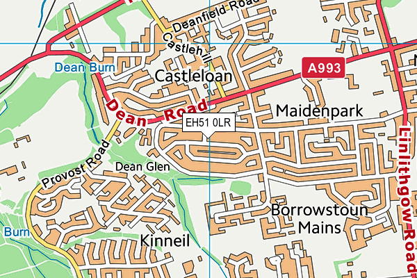 EH51 0LR map - OS VectorMap District (Ordnance Survey) EH51 0LR map - OS VectorMap District (Ordnance Survey)