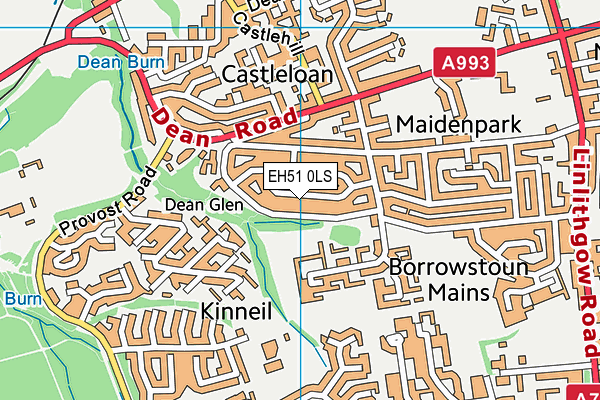 EH51 0LS map - OS VectorMap District (Ordnance Survey) EH51 0LS map - OS VectorMap District (Ordnance Survey)