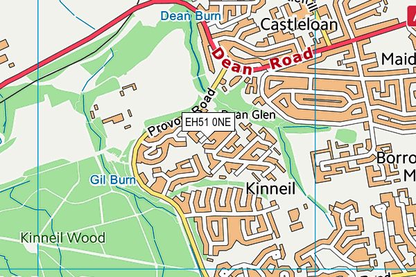 EH51 0NE map - OS VectorMap District (Ordnance Survey) EH51 0NE map - OS VectorMap District (Ordnance Survey)