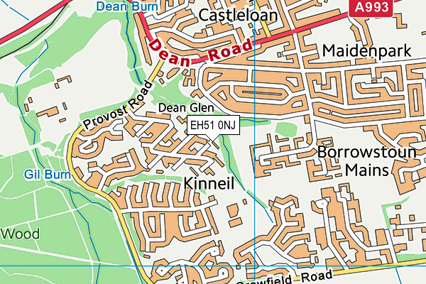 EH51 0NJ map - OS VectorMap District (Ordnance Survey) EH51 0NJ map - OS VectorMap District (Ordnance Survey)