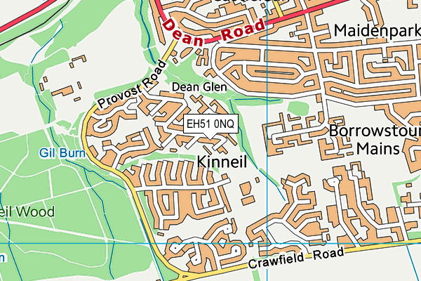 EH51 0NQ map - OS VectorMap District (Ordnance Survey) EH51 0NQ map - OS VectorMap District (Ordnance Survey)