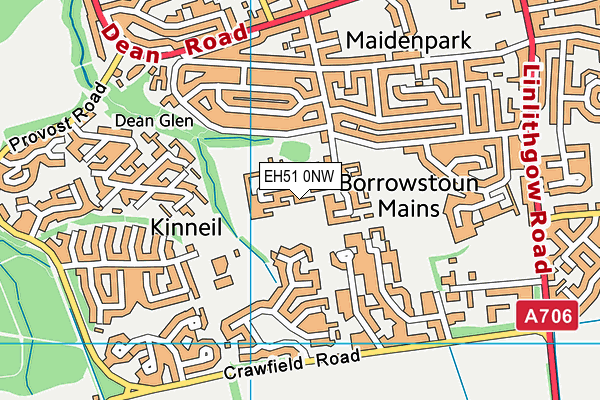 EH51 0NW map - OS VectorMap District (Ordnance Survey) EH51 0NW map - OS VectorMap District (Ordnance Survey)