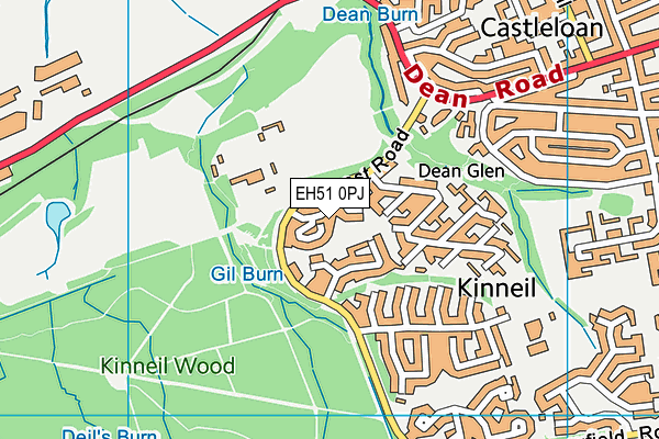 EH51 0PJ map - OS VectorMap District (Ordnance Survey) EH51 0PJ map - OS VectorMap District (Ordnance Survey)