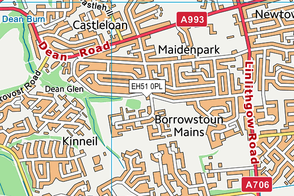 EH51 0PL map - OS VectorMap District (Ordnance Survey) EH51 0PL map - OS VectorMap District (Ordnance Survey)