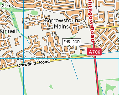 EH51 0QD map - OS VectorMap District (Ordnance Survey) EH51 0QD map - OS VectorMap District (Ordnance Survey)