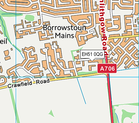 EH51 0QG map - OS VectorMap District (Ordnance Survey)