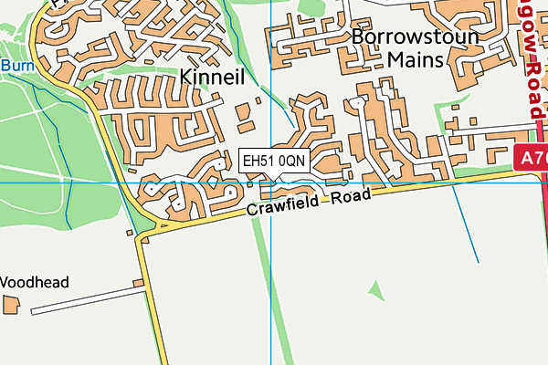 EH51 0QN map - OS VectorMap District (Ordnance Survey)