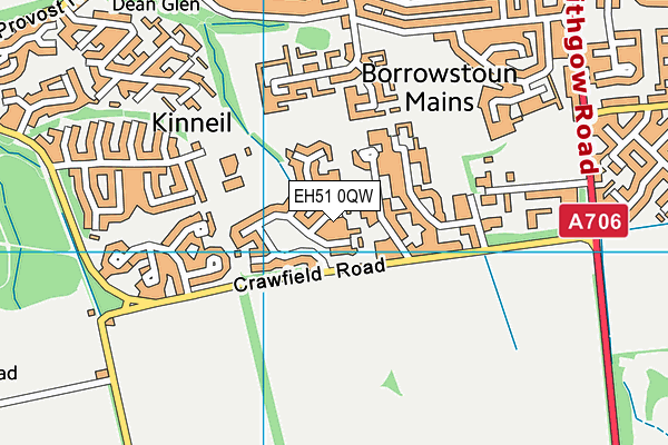 EH51 0QW map - OS VectorMap District (Ordnance Survey) EH51 0QW map - OS VectorMap District (Ordnance Survey)