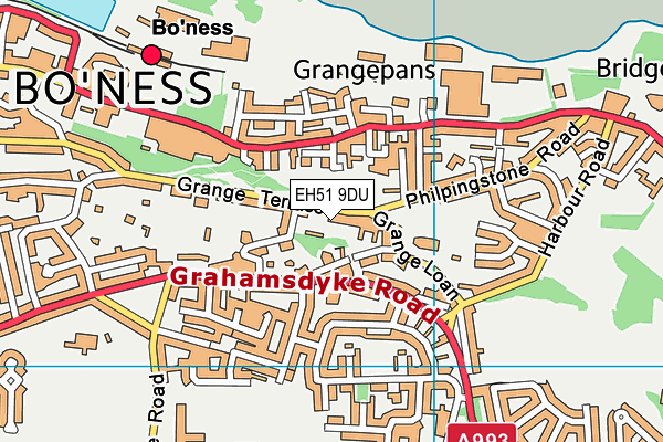 EH51 9DU map - OS VectorMap District (Ordnance Survey)