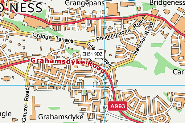 EH51 9DZ map - OS VectorMap District (Ordnance Survey) EH51 9DZ map - OS VectorMap District (Ordnance Survey)