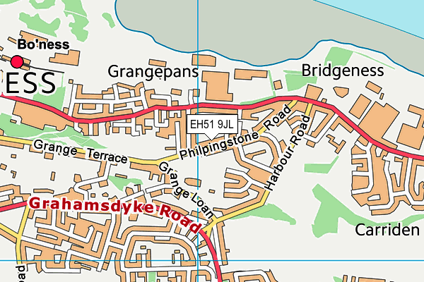 EH51 9JL map - OS VectorMap District (Ordnance Survey) EH51 9JL map - OS VectorMap District (Ordnance Survey)