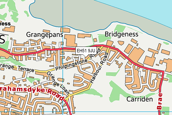 EH51 9JU map - OS VectorMap District (Ordnance Survey) EH51 9JU map - OS VectorMap District (Ordnance Survey)