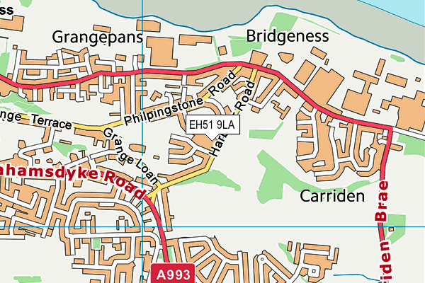 EH51 9LA map - OS VectorMap District (Ordnance Survey) EH51 9LA map - OS VectorMap District (Ordnance Survey)