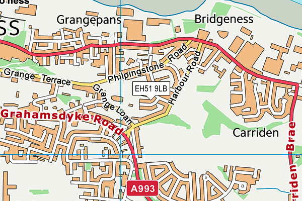 EH51 9LB map - OS VectorMap District (Ordnance Survey) EH51 9LB map - OS VectorMap District (Ordnance Survey)