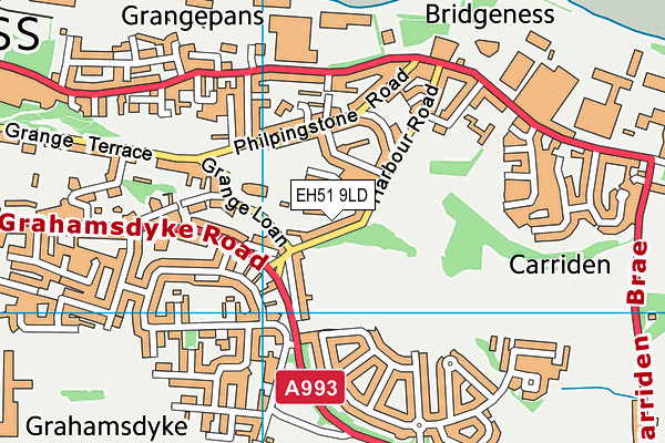 EH51 9LD map - OS VectorMap District (Ordnance Survey) EH51 9LD map - OS VectorMap District (Ordnance Survey)