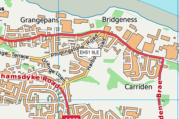 EH51 9LE map - OS VectorMap District (Ordnance Survey) EH51 9LE map - OS VectorMap District (Ordnance Survey)