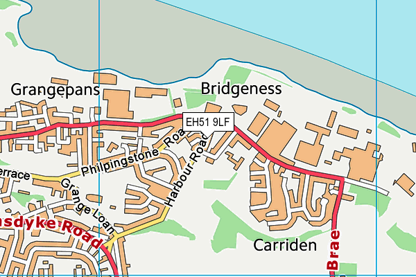 EH51 9LF map - OS VectorMap District (Ordnance Survey) EH51 9LF map - OS VectorMap District (Ordnance Survey)