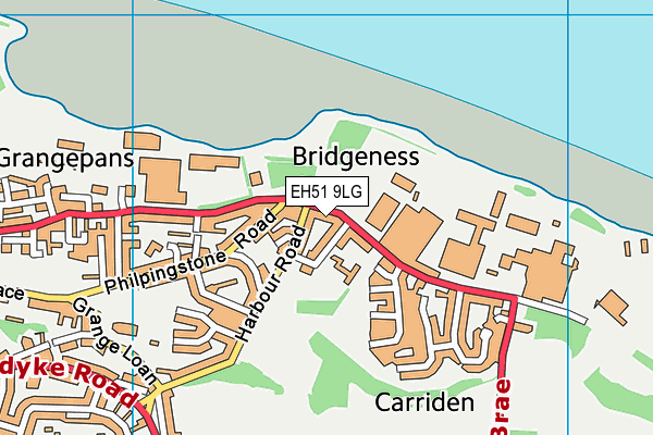 EH51 9LG map - OS VectorMap District (Ordnance Survey) EH51 9LG map - OS VectorMap District (Ordnance Survey)