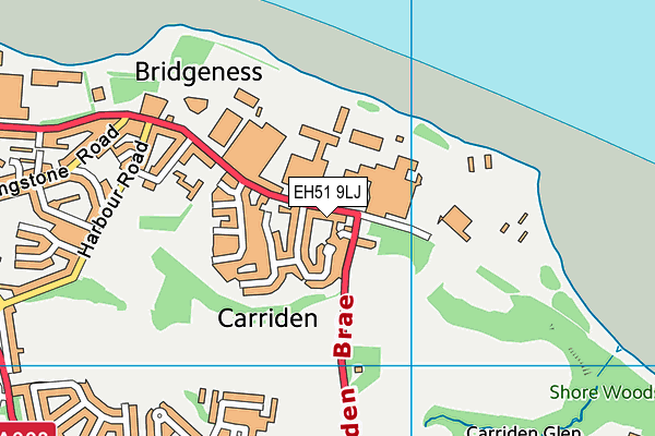 EH51 9LJ map - OS VectorMap District (Ordnance Survey) EH51 9LJ map - OS VectorMap District (Ordnance Survey)