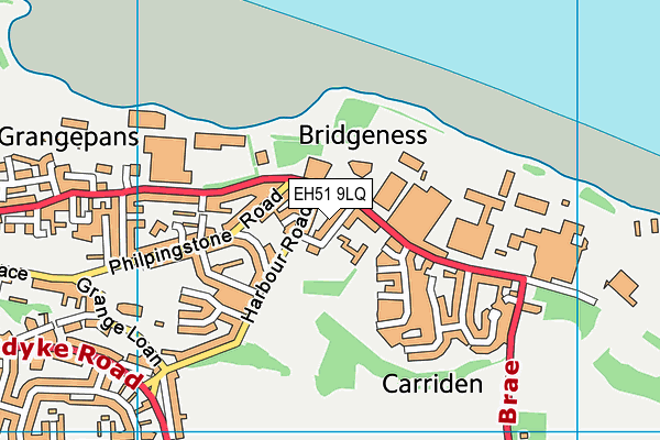 EH51 9LQ map - OS VectorMap District (Ordnance Survey) EH51 9LQ map - OS VectorMap District (Ordnance Survey)