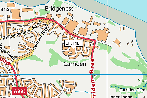 EH51 9LT map - OS VectorMap District (Ordnance Survey) EH51 9LT map - OS VectorMap District (Ordnance Survey)