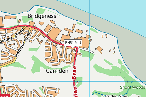 EH51 9LU map - OS VectorMap District (Ordnance Survey) EH51 9LU map - OS VectorMap District (Ordnance Survey)