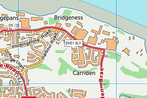 EH51 9LY map - OS VectorMap District (Ordnance Survey) EH51 9LY map - OS VectorMap District (Ordnance Survey)