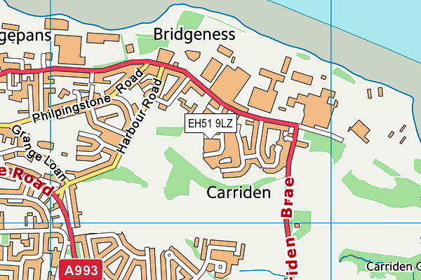 EH51 9LZ map - OS VectorMap District (Ordnance Survey) EH51 9LZ map - OS VectorMap District (Ordnance Survey)