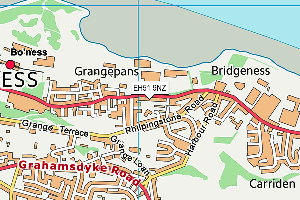 EH51 9NZ map - OS VectorMap District (Ordnance Survey) EH51 9NZ map - OS VectorMap District (Ordnance Survey)