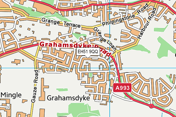 EH51 9QQ map - OS VectorMap District (Ordnance Survey) EH51 9QQ map - OS VectorMap District (Ordnance Survey)