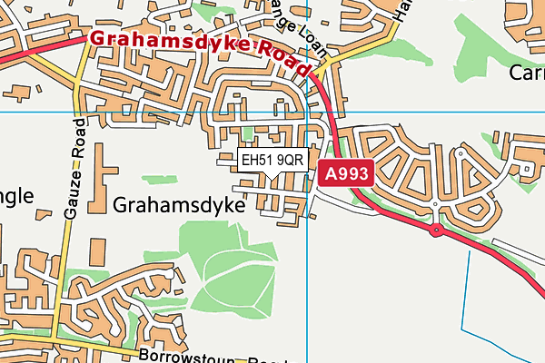 EH51 9QR map - OS VectorMap District (Ordnance Survey) EH51 9QR map - OS VectorMap District (Ordnance Survey)
