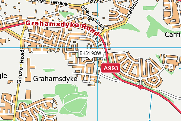 EH51 9QW map - OS VectorMap District (Ordnance Survey) EH51 9QW map - OS VectorMap District (Ordnance Survey)
