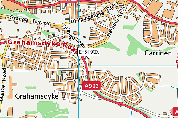 EH51 9QX map - OS VectorMap District (Ordnance Survey) EH51 9QX map - OS VectorMap District (Ordnance Survey)