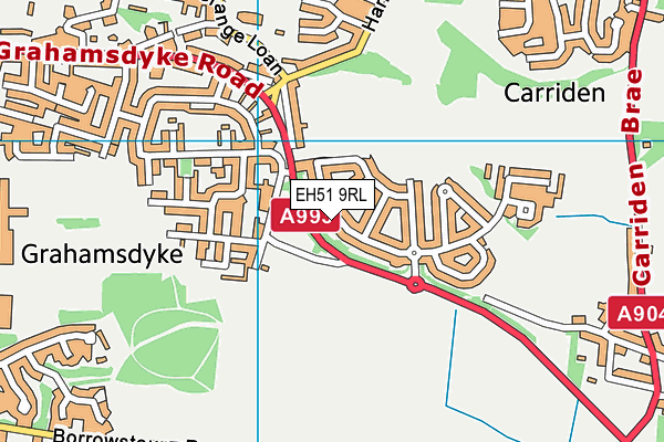 EH51 9RL map - OS VectorMap District (Ordnance Survey) EH51 9RL map - OS VectorMap District (Ordnance Survey)