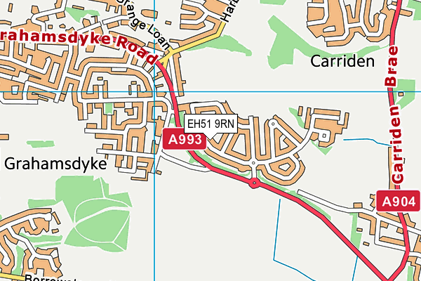 EH51 9RN map - OS VectorMap District (Ordnance Survey) EH51 9RN map - OS VectorMap District (Ordnance Survey)