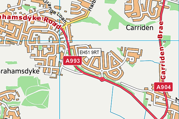 EH51 9RT map - OS VectorMap District (Ordnance Survey) EH51 9RT map - OS VectorMap District (Ordnance Survey)