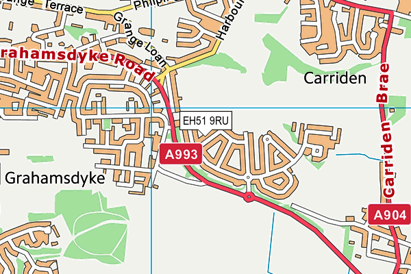 EH51 9RU map - OS VectorMap District (Ordnance Survey) EH51 9RU map - OS VectorMap District (Ordnance Survey)