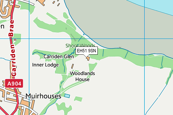 EH51 9SN map - OS VectorMap District (Ordnance Survey) EH51 9SN map - OS VectorMap District (Ordnance Survey)