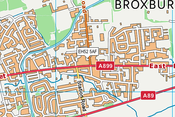 EH52 5AF map - OS VectorMap District (Ordnance Survey) EH52 5AF map - OS VectorMap District (Ordnance Survey)