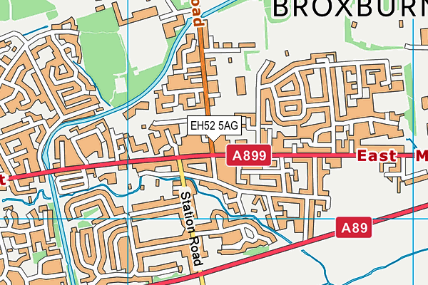 EH52 5AG map - OS VectorMap District (Ordnance Survey) EH52 5AG map - OS VectorMap District (Ordnance Survey)