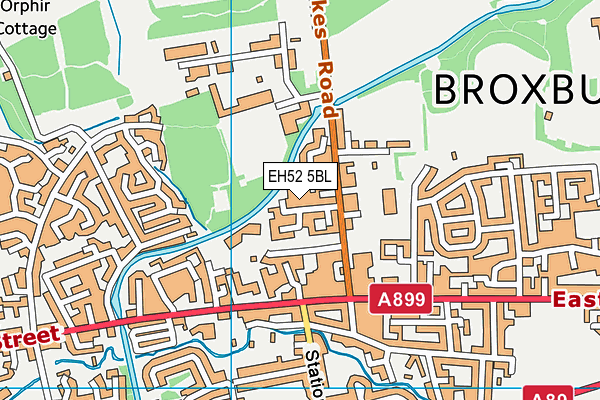 EH52 5BL map - OS VectorMap District (Ordnance Survey) EH52 5BL map - OS VectorMap District (Ordnance Survey)
