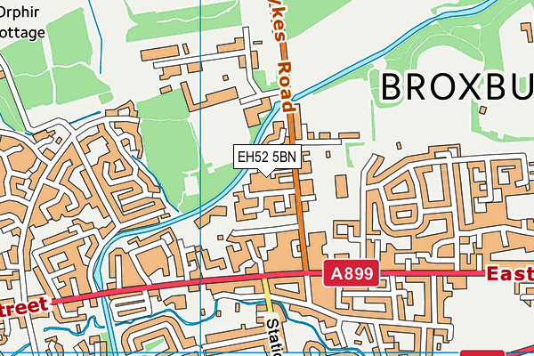 EH52 5BN map - OS VectorMap District (Ordnance Survey) EH52 5BN map - OS VectorMap District (Ordnance Survey)